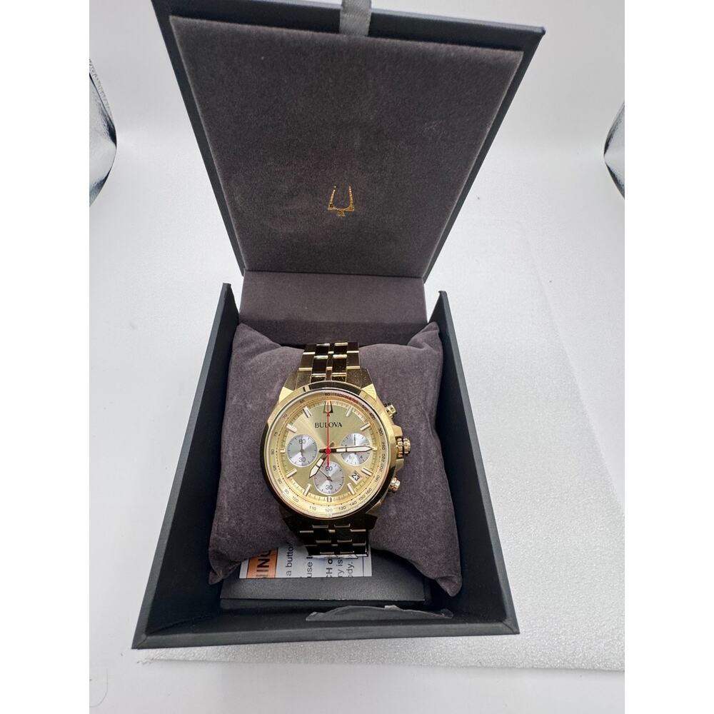 NEW Bulova 97B217 Classic Chronograph Stainless Steel Quartz Men's Watch - Picture 10 of 11